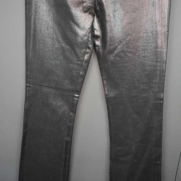 New Joe's Jeans Hi (rise) Honey Curvy Coated Bootcut Jeans in Gunmetal size 29 - Picture 10 of 16